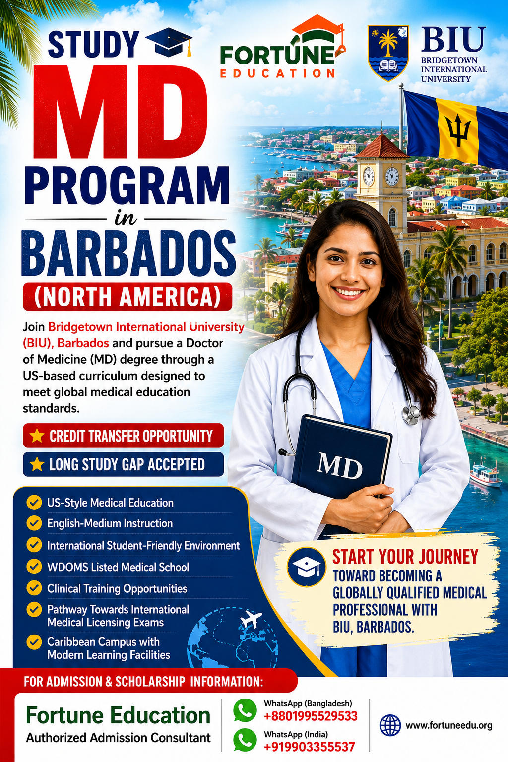 Study MD in Barbados at BU