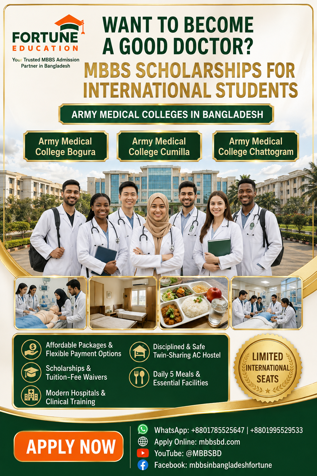 Direct MBBS Admission in Bangladesh with Scholarship for SAARC Students