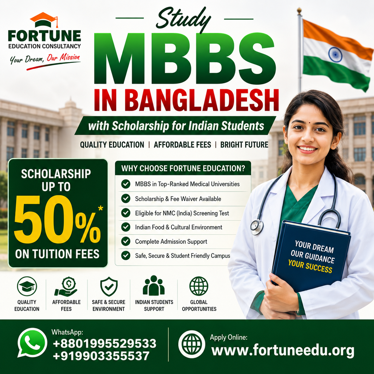 Study MBBS in Bangladesh with Scholarship